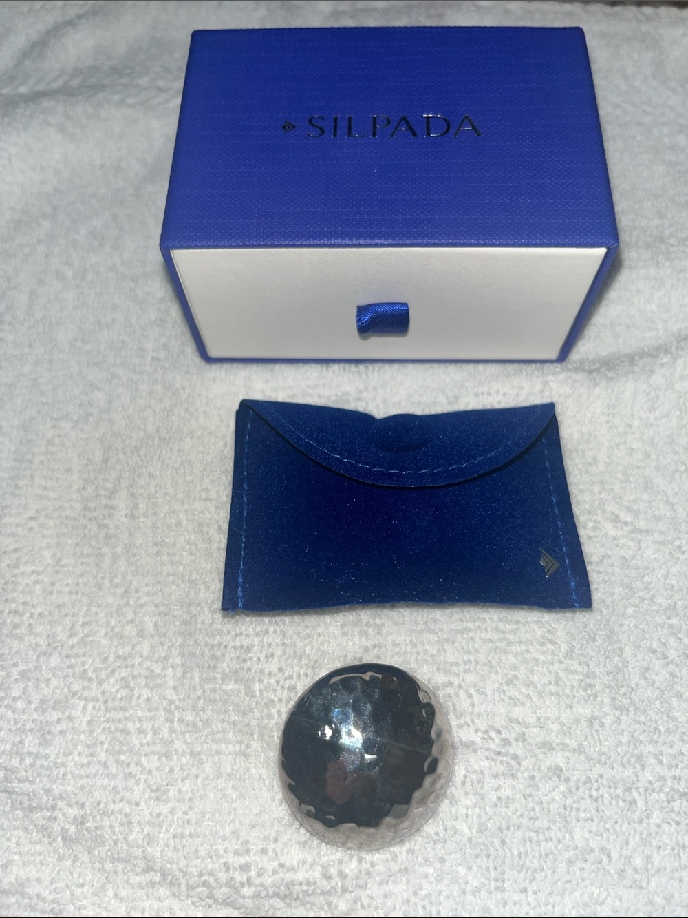 Silpada Silver Hammered Necklace Pendant